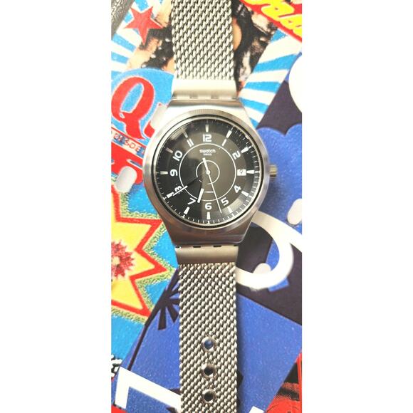 Swatch Watch SISTEM MECHE YIS418M 2018 Sistem51 Irony New In Box Milanese Band - Picture 5 of 14